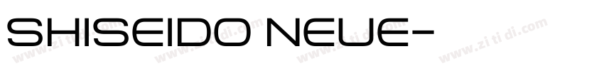 Shiseido Neue字体转换 Shiseido Neue字体转换